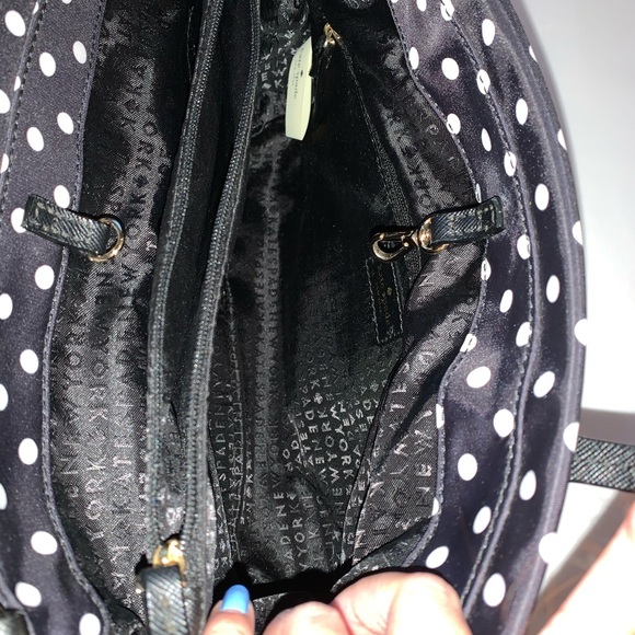 Kate Spade Black & White Nylon Blake Ave Purse - Picture 7 of 14